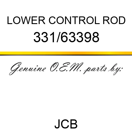 LOWER CONTROL ROD 331/63398