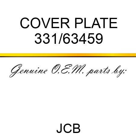 COVER PLATE 331/63459