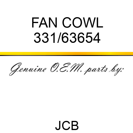 FAN COWL 331/63654