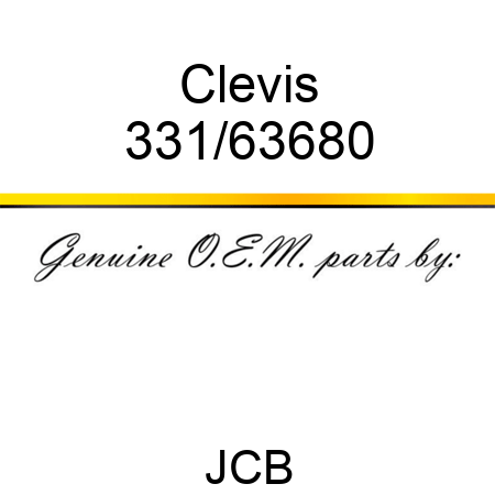 Clevis 331/63680