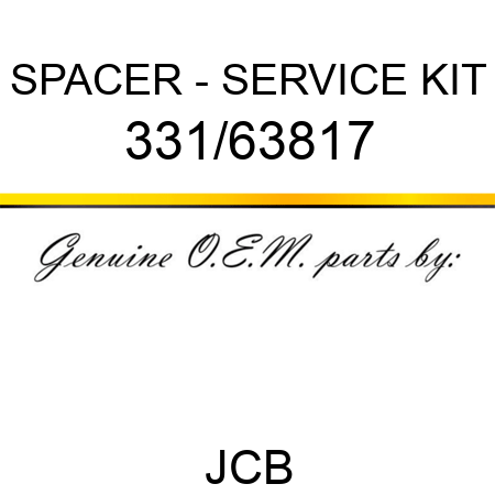 SPACER - SERVICE KIT 331/63817
