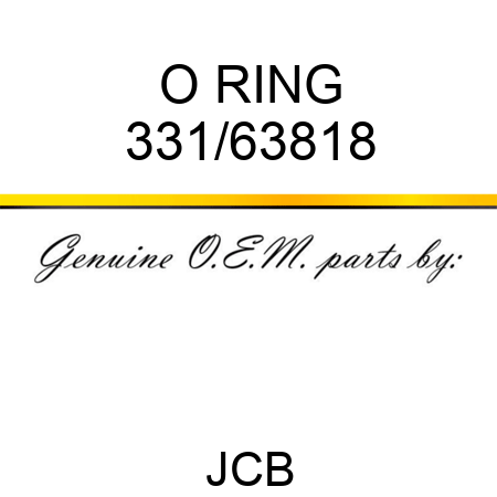 O RING 331/63818