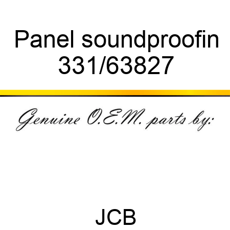 Panel soundproofin 331/63827