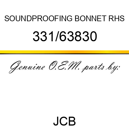 SOUNDPROOFING BONNET RHS 331/63830