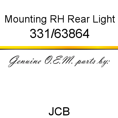 Mounting, RH Rear Light 331/63864