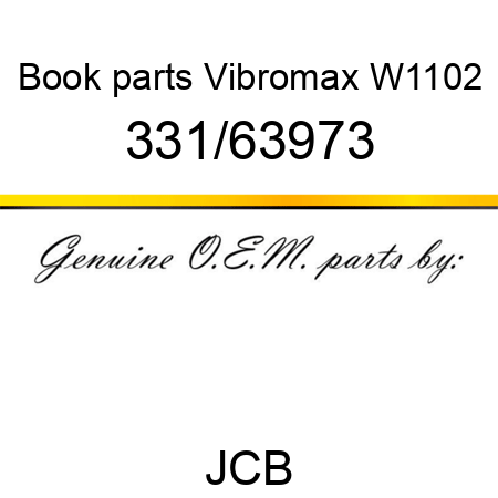 Book, parts, Vibromax W1102 331/63973