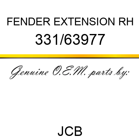 FENDER EXTENSION RH 331/63977
