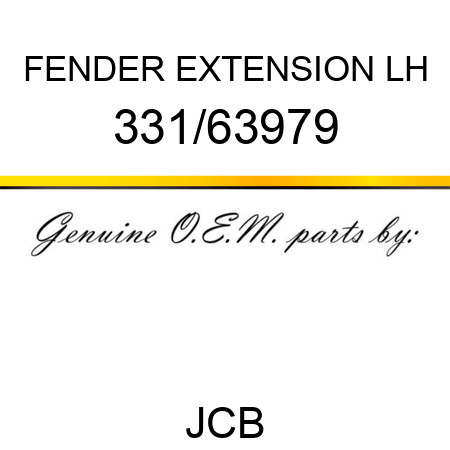 FENDER EXTENSION LH 331/63979