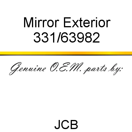 Mirror, Exterior 331/63982