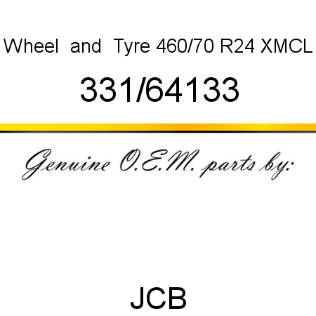 Wheel, & Tyre 460/70 R24, XMCL 331/64133