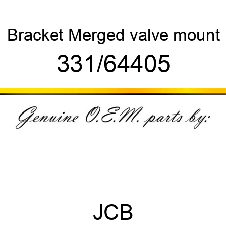 Bracket, Merged valve mount 331/64405