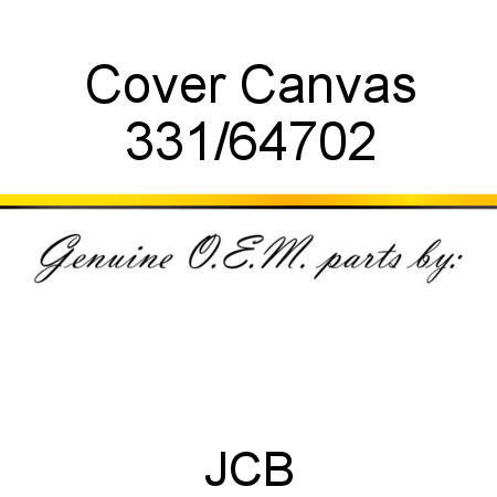 Cover, Canvas 331/64702