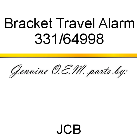Bracket, Travel Alarm 331/64998