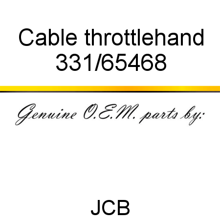 Cable, throttle,hand 331/65468