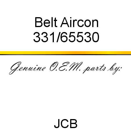 Belt, Aircon 331/65530