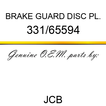 BRAKE GUARD DISC PL. 331/65594