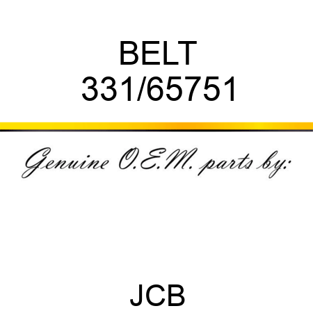 BELT 331/65751