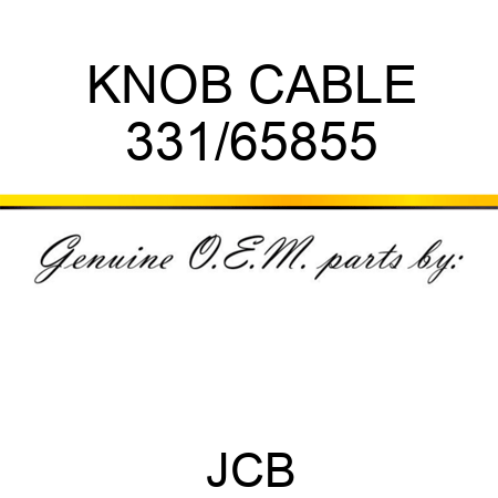 KNOB, CABLE 331/65855