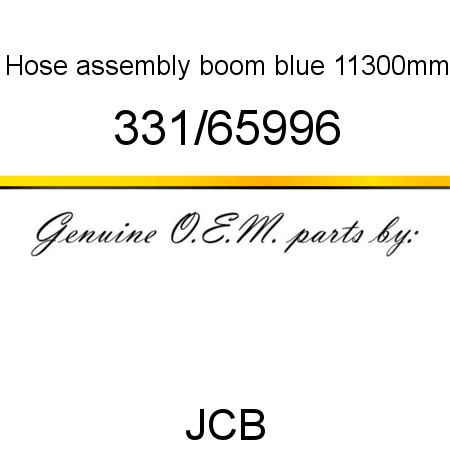 Hose, assembly, boom, blue, 11300mm 331/65996