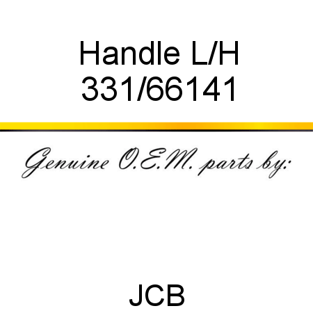 Handle, L/H 331/66141