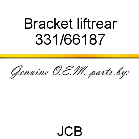 Bracket, lift,rear 331/66187