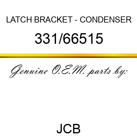 LATCH BRACKET - CONDENSER 331/66515