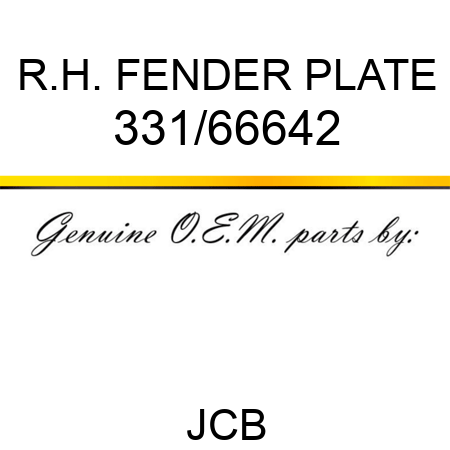 R.H. FENDER PLATE 331/66642