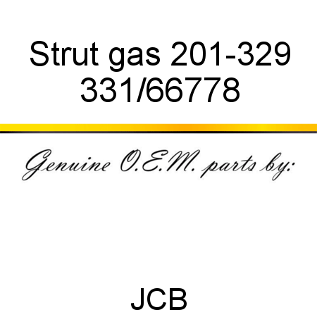 Strut, gas 201-329 331/66778