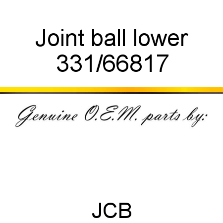 Joint, ball, lower 331/66817