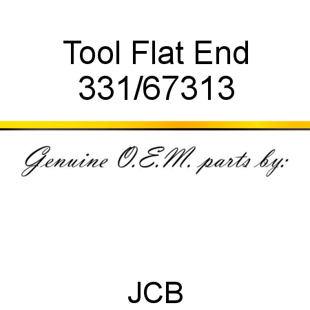 Tool, Flat End 331/67313