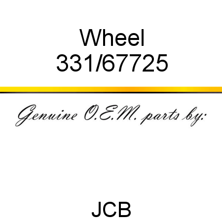 Wheel 331/67725