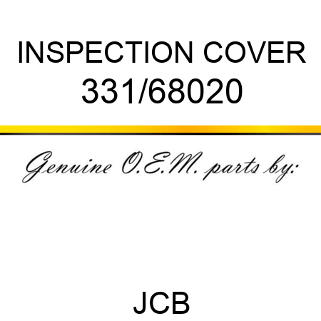 INSPECTION COVER 331/68020
