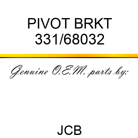 PIVOT BRKT 331/68032