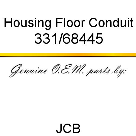 Housing, Floor Conduit 331/68445