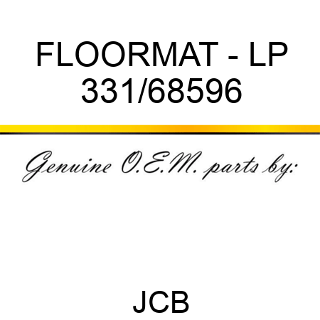 FLOORMAT - LP 331/68596