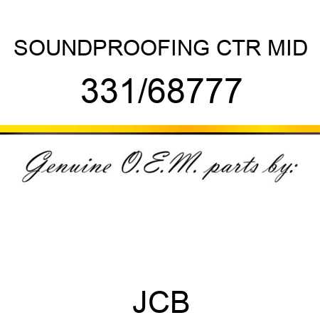 SOUNDPROOFING CTR MID 331/68777