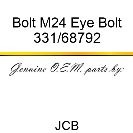 Bolt M24 Eye Bolt 331/68792