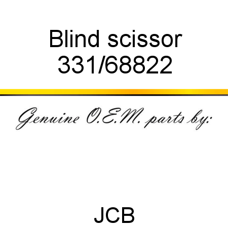 Blind, scissor 331/68822