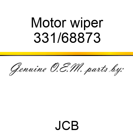 Motor wiper 331/68873