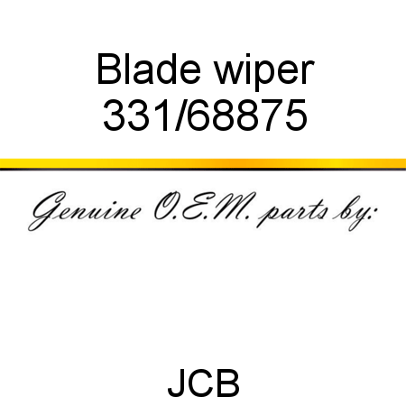 Blade, wiper 331/68875