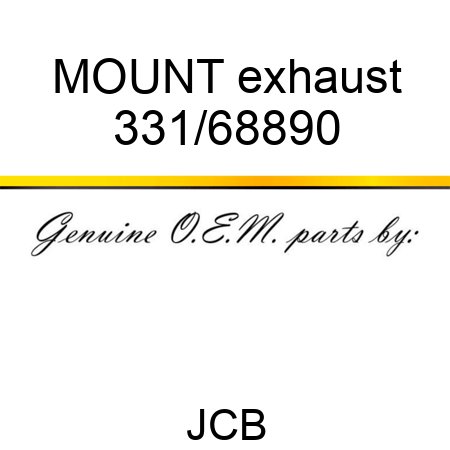 MOUNT exhaust 331/68890