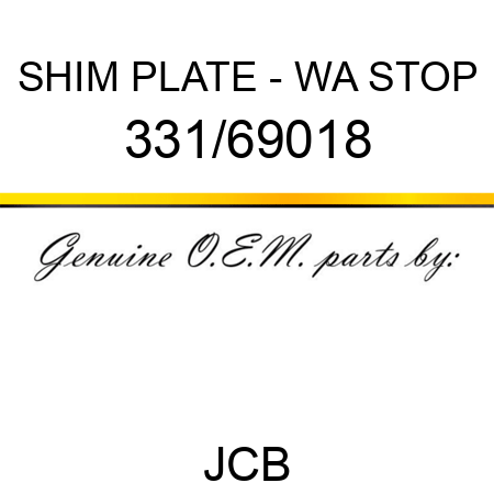 SHIM PLATE - WA STOP 331/69018