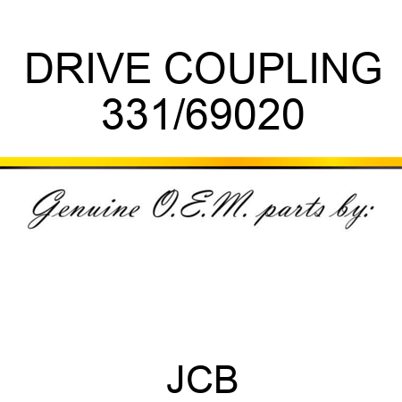 DRIVE COUPLING 331/69020