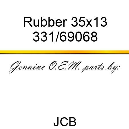 Rubber 3,5x13 331/69068