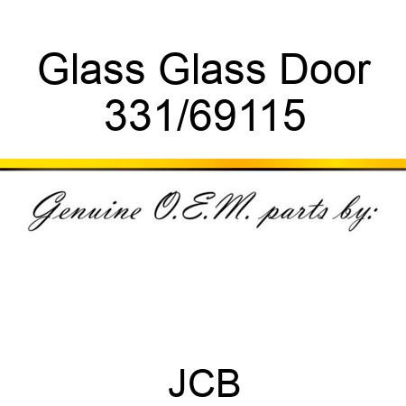 Glass Glass Door 331/69115