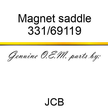 Magnet, saddle 331/69119