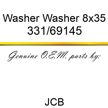 Washer Washer 8x35 331/69145