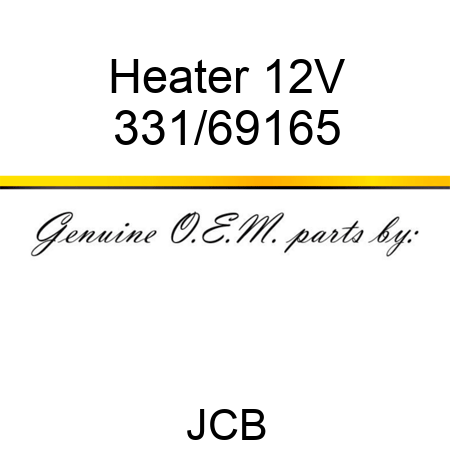 Heater 12V 331/69165