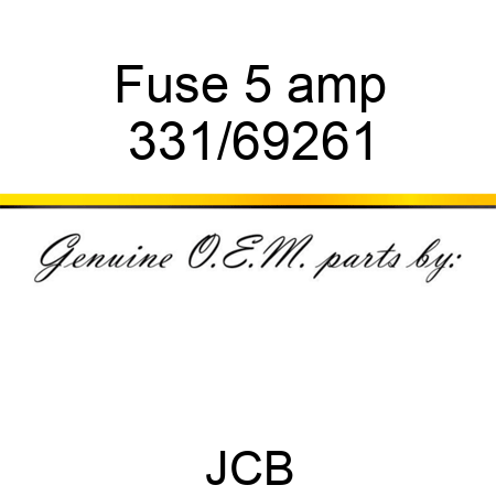 Fuse 5 amp 331/69261
