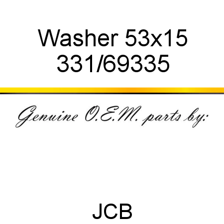 Washer 5,3x15 331/69335
